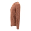 Orange Wool Sweater Crew Neck