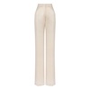 Ivory Satin Pleated Trousers