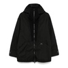 Black Padded Jacket with High Collar