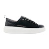 Black Vegan Leather Sneakers