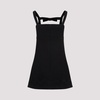 Black Cotton Mini Dress