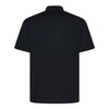 Black Polo Shirt Ribbed Collar