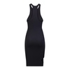 Racer neck dress
