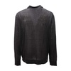 Black Polo Neck Linen Shirt