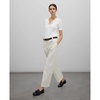 Wide Leg Cotton Gabardine Pants