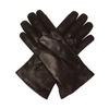 Leather gloves with logo