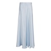 Blue Silk Angled Cut Skirt