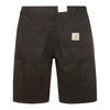 Black Cotton Bermuda Shorts with Pockets
