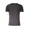 Black Cotton V-Neck Logo T-Shirt