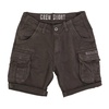Cargo Pocket Short Trousers Gray Black