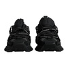 Black Lace Up Sneakers with Logo