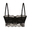 Black Lace Bralette Sweetheart Neckline