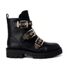 Black Ankle Boots with Buckle/Bow Detail