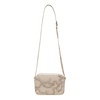 Beige Zip Fastening Bag with Inside Pocket