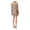 Greige Draped Mini Dress