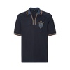 Dark blue FF jacquard polo shirt