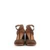Brown Heeled Square Toe Pumps