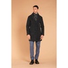 Wool-Effect Coat with Galles Pattern