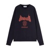Blue Cotton-Blend Sweatshirt