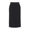 Fendi Virgin Wool Grain De Poud Skirt Women