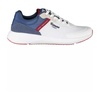 Men's White Sneaker with Contrasting Details