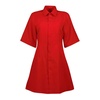 Red Wool Shirt Dress Spring-Summer 2025