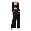 Elegant Cross-Back Crop Top