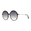 Brown Round Sunglasses with Gradient Lenses