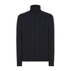 Black High Neck Cable Knit Turtleneck