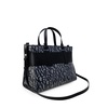Black Handbag with Zip Fastening