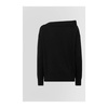 Asymmetric Boat Neck Long Sleeve Top