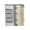 Aztec Pattern White Scarf