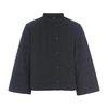 Quilted Oriental-Inspired Black Jacket