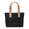 Black Zip Fastening Bag with Multiple Pockets