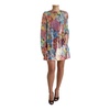 Floral Sequined Shift Mini Dress