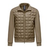 Bi-material nylon and knit jacket
