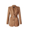 Brown Flannel Jacket with Large Hood