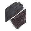 Grey Leather Gloves Classic Style