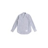 Navy and Sky Blue Striped Poplin Shirt