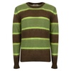 Striped Mohair Sweater Brown