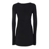 Heart Shaped Cut Out Mini black dress by Ambush