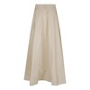Elegant Satin Skirt Nude Neutrals