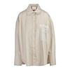Poplin Shirt with Organza Details