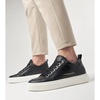 High rubber sole leather sneakers