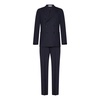 Blue Double-Breasted Blazer and Trousers Set
