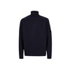 Blue and Green Turtleneck Knitwear