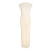 Butter Long Dress with Sheer Details