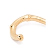 Golden Open Cuff Engraved Logo Bracelet