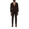 Coffee Suit with Button Fastening