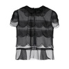 Silk Black Shirt with Roundeck